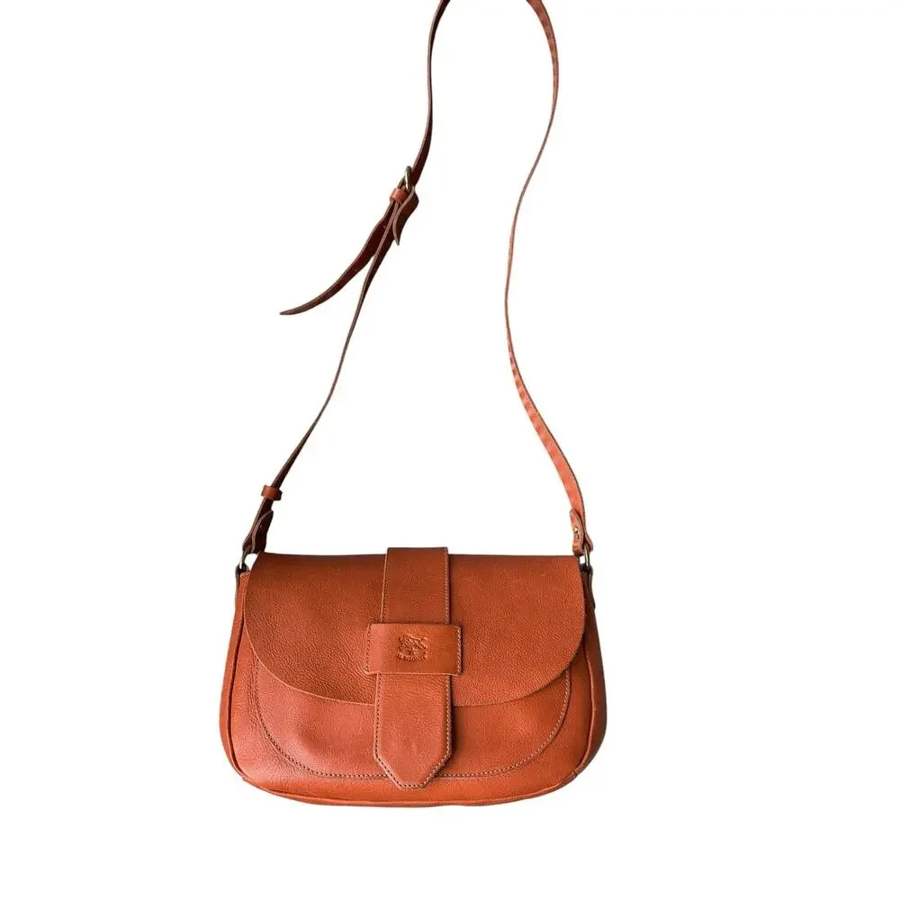 Il Bisonte Fausta Small Caramel Leather Crossbody Bag - Picture 4 of 8